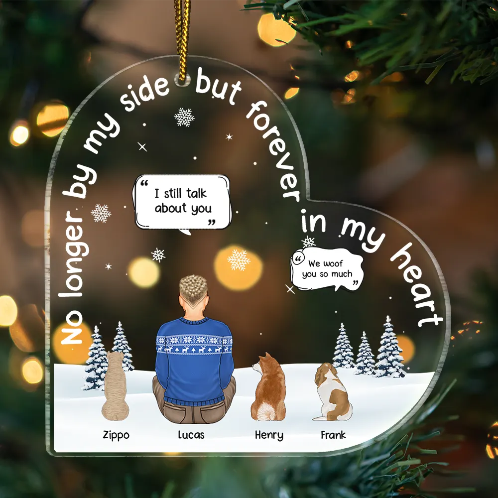 Christmas The Momment Your Heart Stopped - Personalized Custom Shaped Acrylic Ornament - Image 4