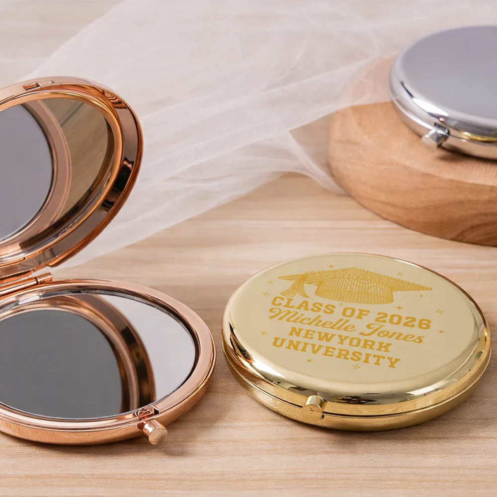 Class Of Graduation Senior - Personalized Compact Mirror - Image 2