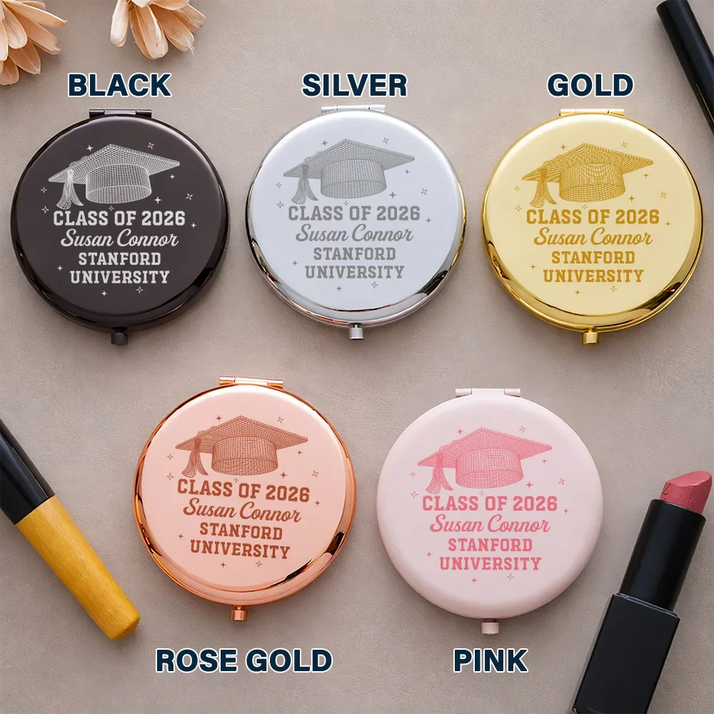 Class Of Graduation Senior - Personalized Compact Mirror - Image 4