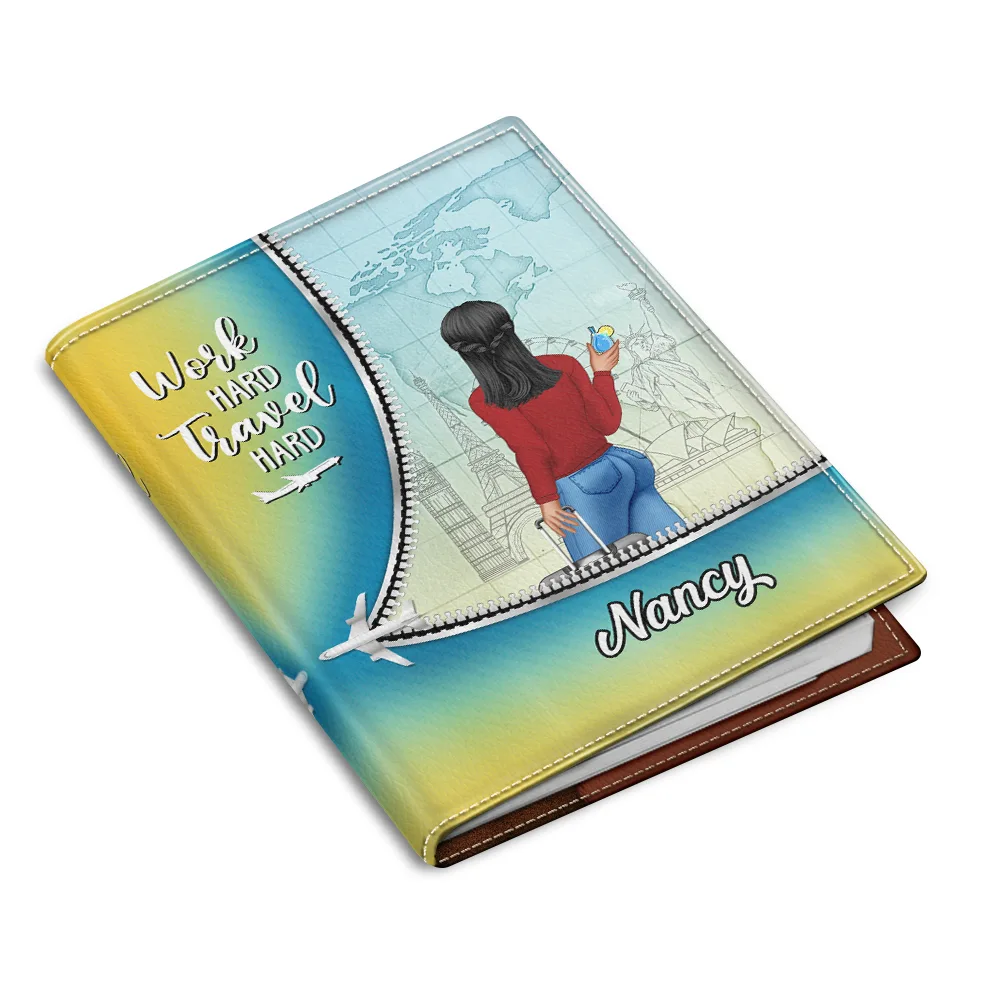 Collect Moments Not Things - Personalized Passport Cover, Passport Holder - Image 2