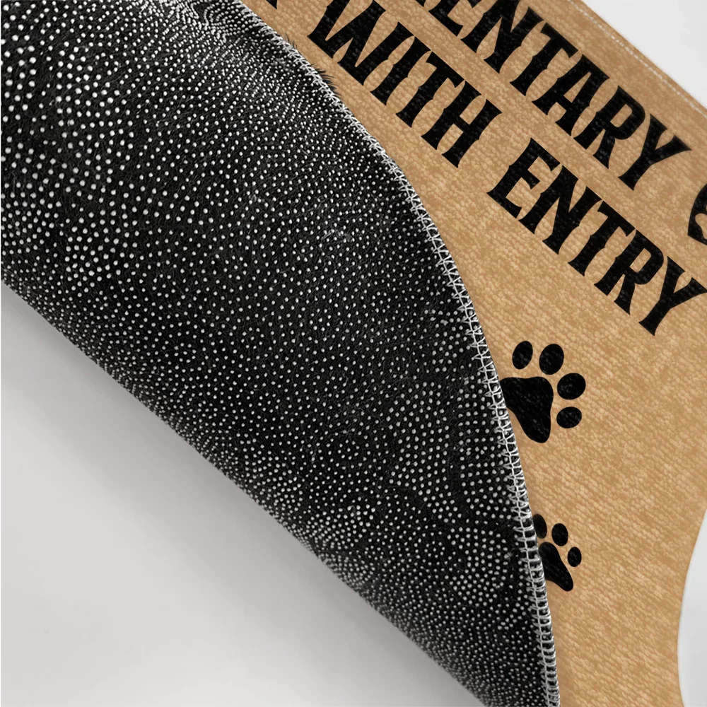 Complimentary Dog Hair With Entry - Personalized Doormat - Image 3