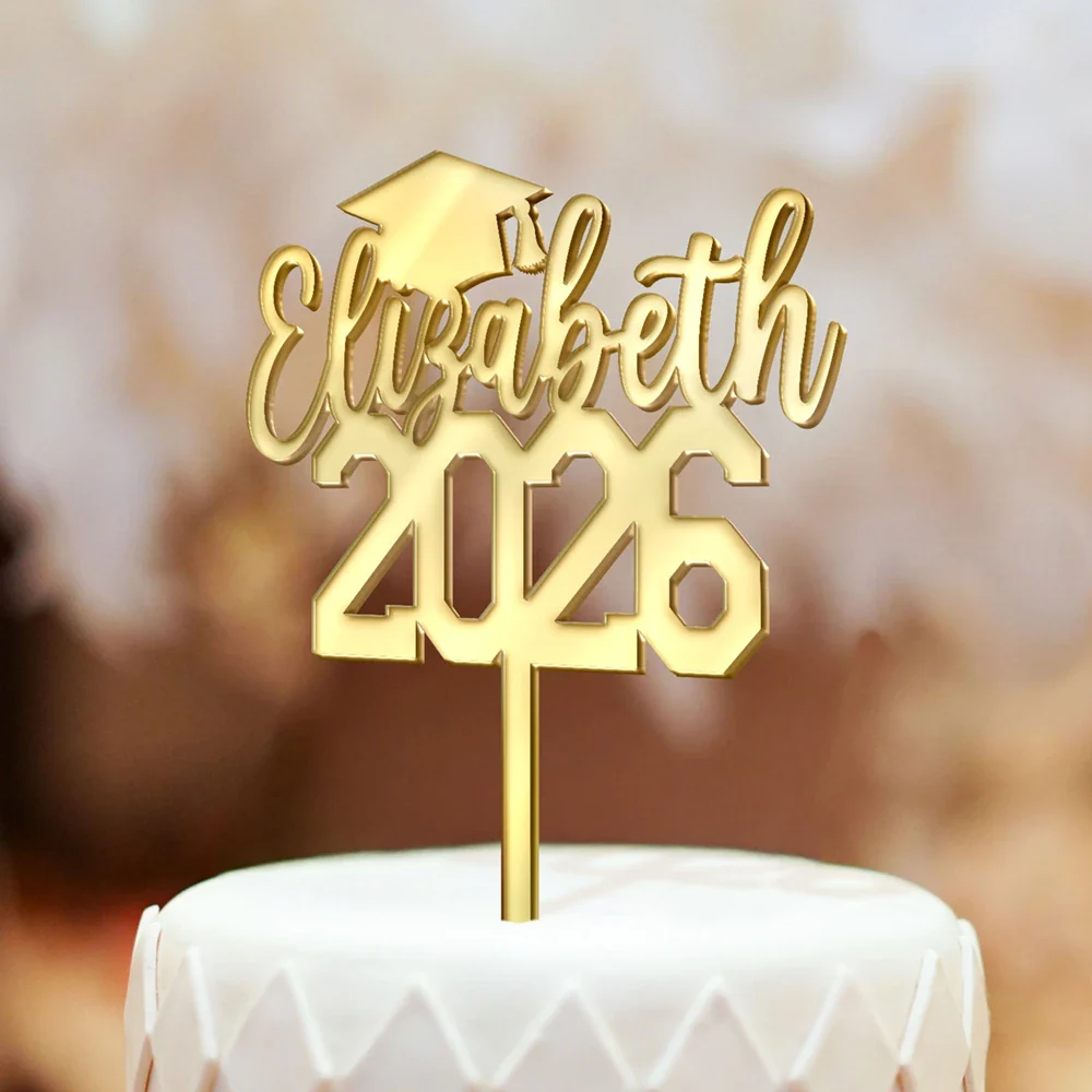 Congrats Graduation - Personalized Cake Topper - Image 4