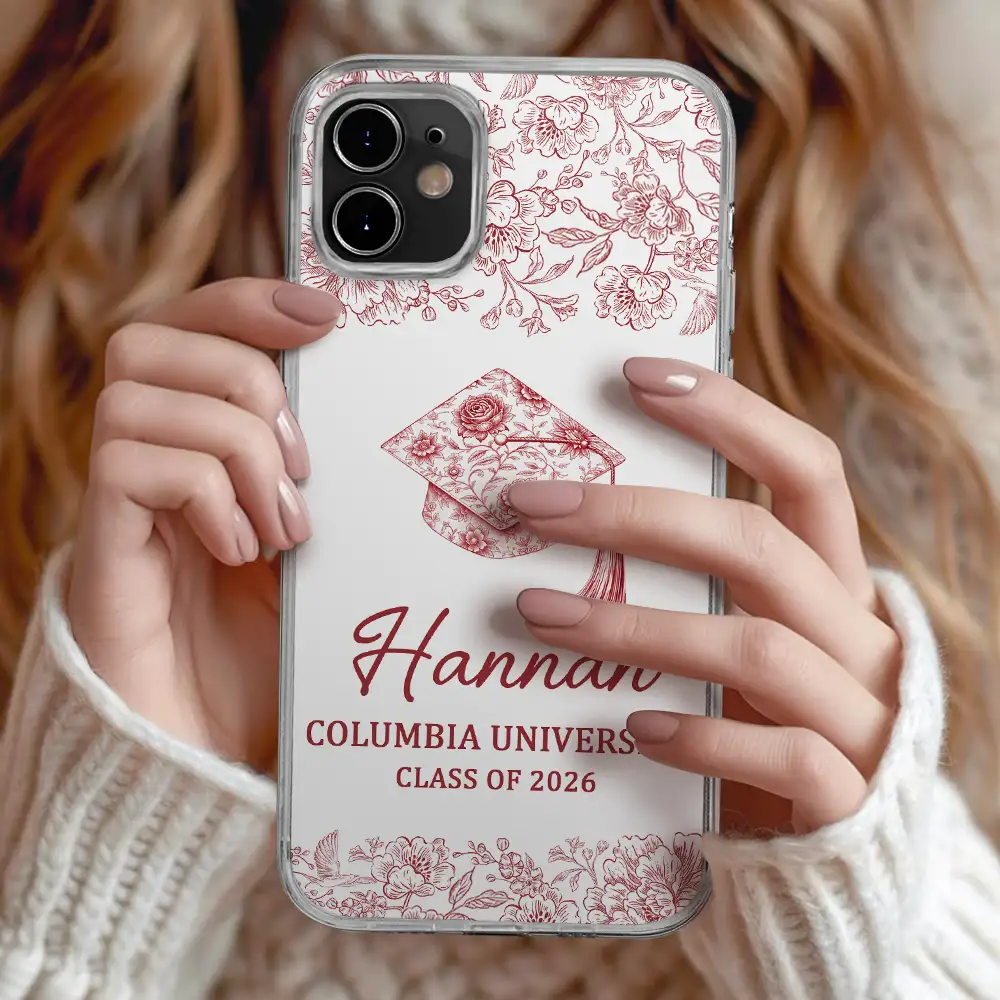 Congrats Graduation - Personalized Clear Phone Case - Image 2