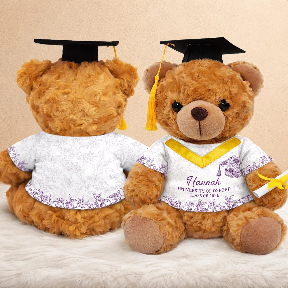 Congrats Graduation - Personalized Teddy Bear - Image 3