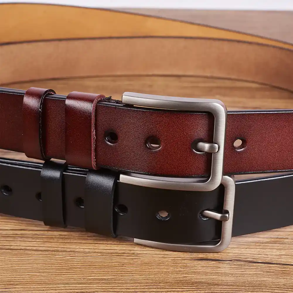 Congrats On Being My Brother - Personalized Engraved Leather Belt - Image 3
