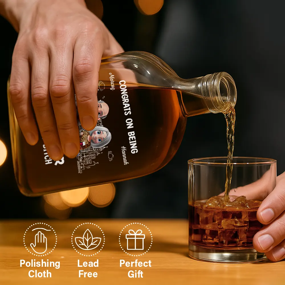 Congrats On Being My Brother Sister - Personalized Whiskey Bottle - Image 6