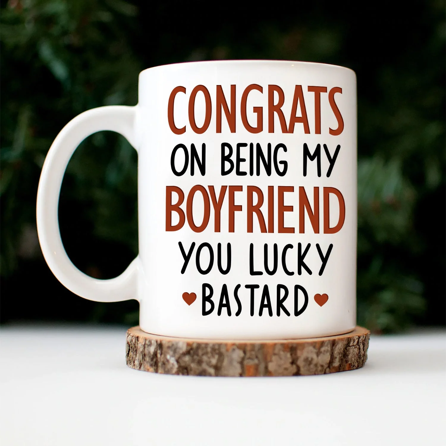 Congrats On Being My Husband Kissing Couple - Anniversary, Vacation, Funny Gift For Couples, Family - Personalized Mug - Image 3