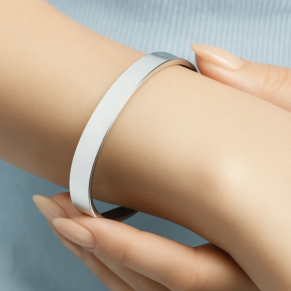 Congrats On Being My Sister You Lucky Girl - Personalized Bangle Bracelet Cuff - Image 5