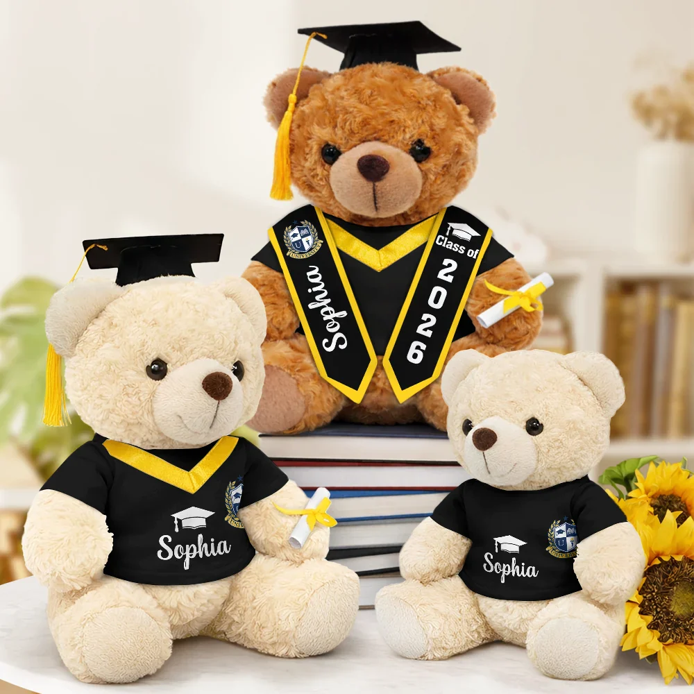 Custom Photo Congratulations Graduates - Personalized Teddy Bear - Image 2