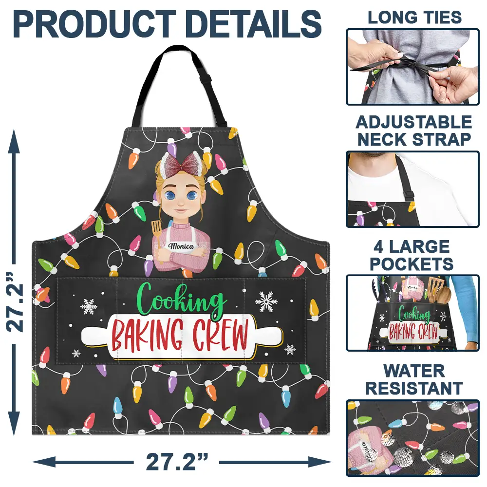 Cooking Baking Crew - Personalized Apron - Image 4