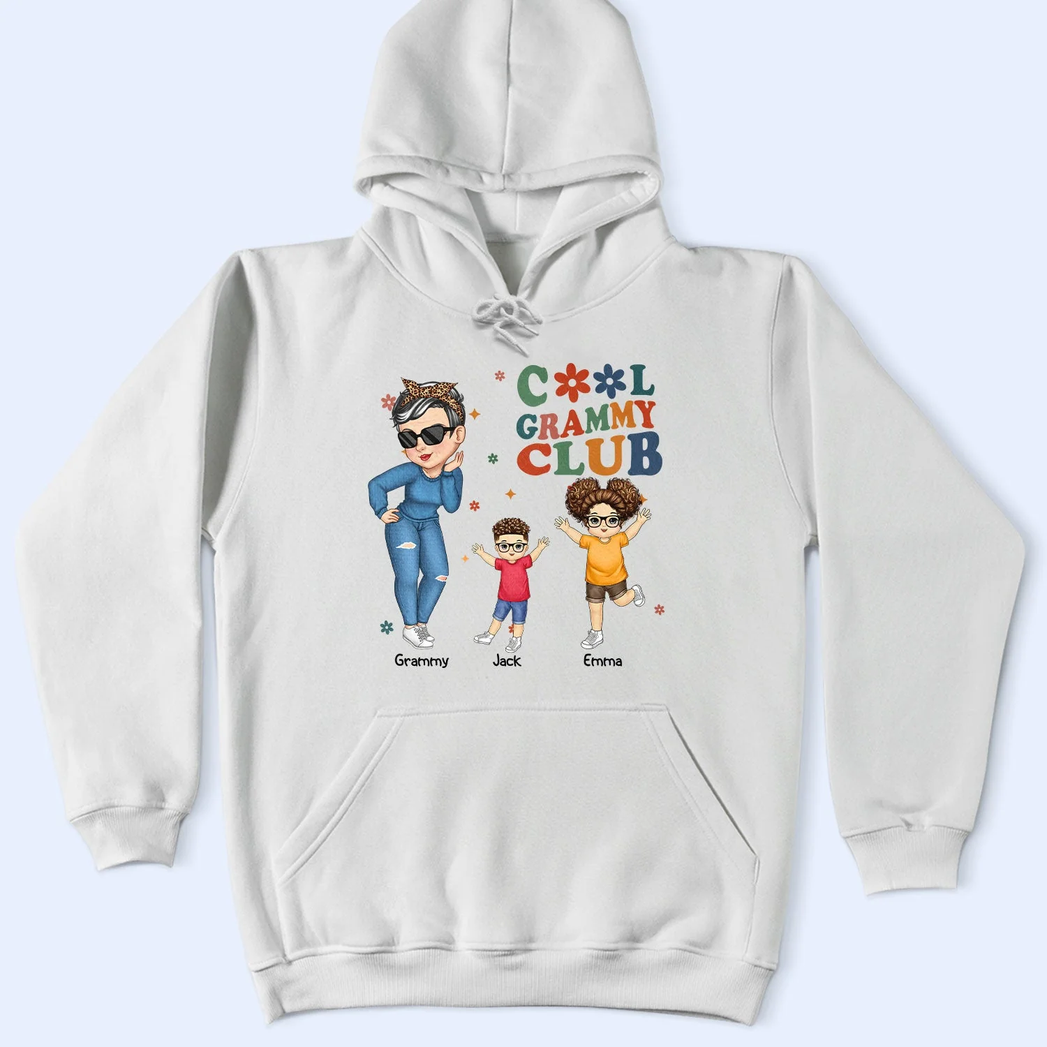 Cool Grandma Club - Funny Gift For Grandma, Mom, Nana, Gigi - Personalized T Shirt - Image 4