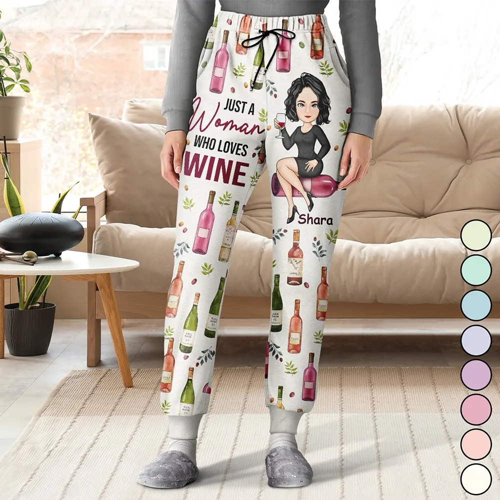 Corks Are For Quitters Cartoon Slay Girl - Personalized Sweatpants - Image 2