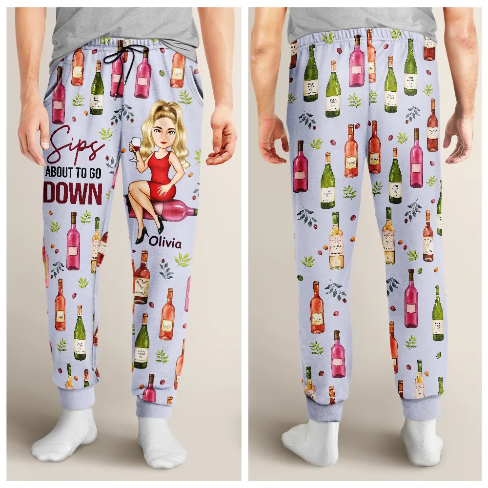Corks Are For Quitters Cartoon Slay Girl - Personalized Sweatpants - Image 5
