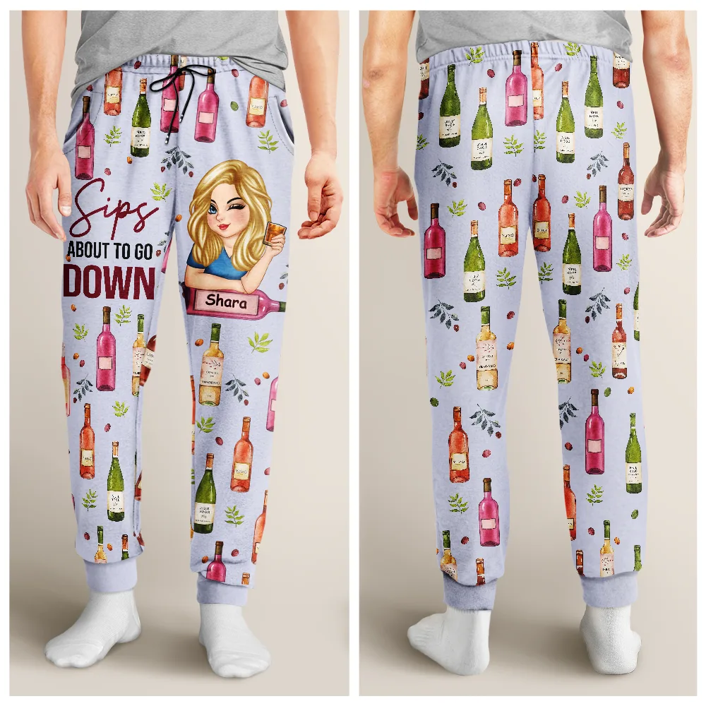 Corks Are For Quitters Turban Woman - Personalized Sweatpants - Image 5