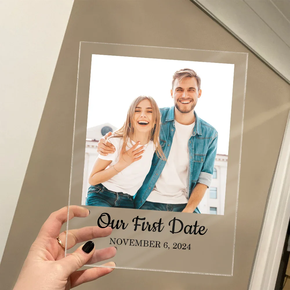 Couple Anniversary Love Message - Personalized Vertical Rectangle Acrylic Plaque - Image 4