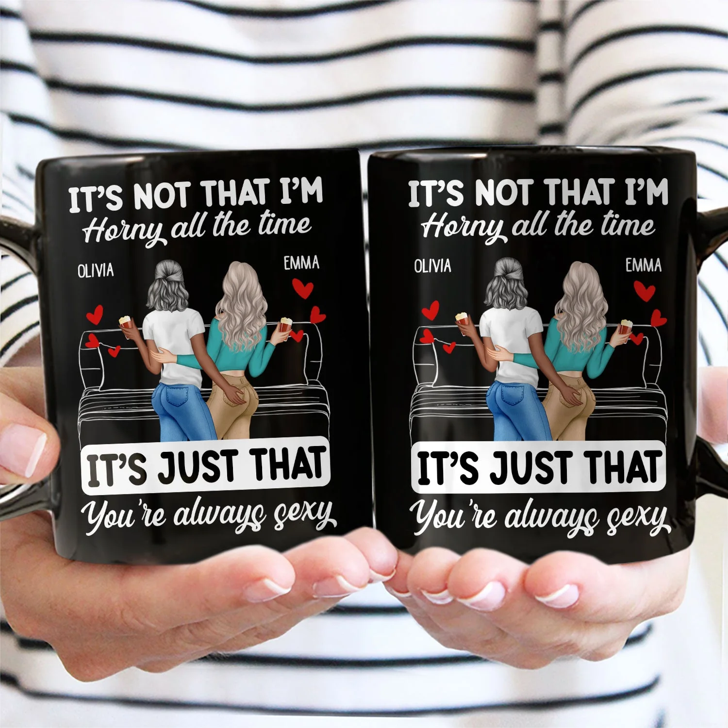 Couple Backside It's Just You Always Sexy - Gift For Couples - Personalized Mug - Image 4