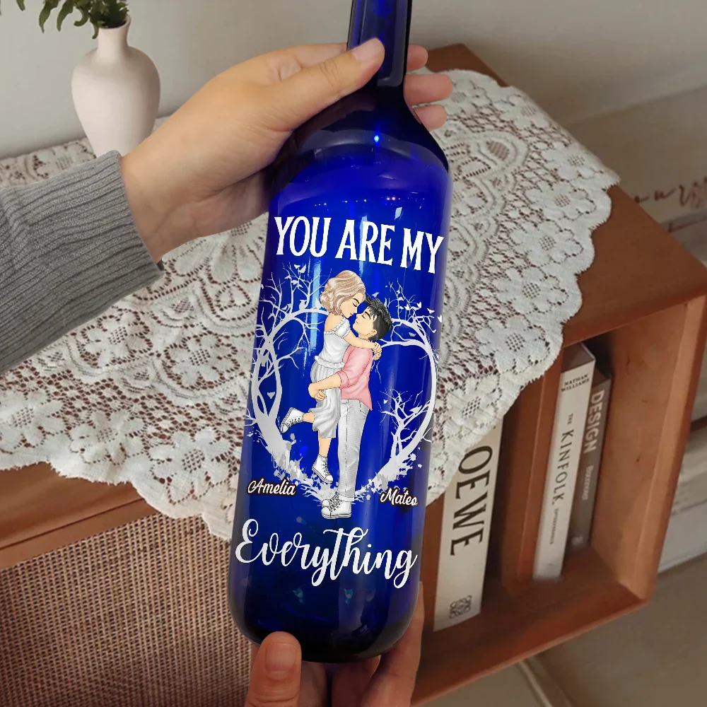 Couple Favorite Place In All The World - Personalized Bottle Light - Image 2