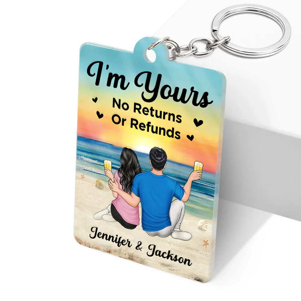 Couple Favorite Song I'm Yours No Returns - Gift For Couples - Personalized Acrylic Keychain - Image 3