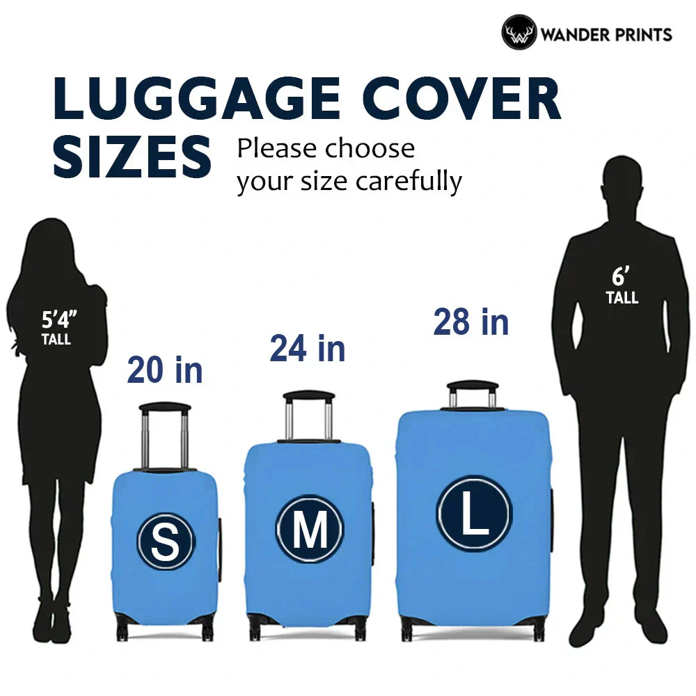 Couple Husband & Wife Travel Partners For Life - Personalized Clear Luggage Cover - Image 6