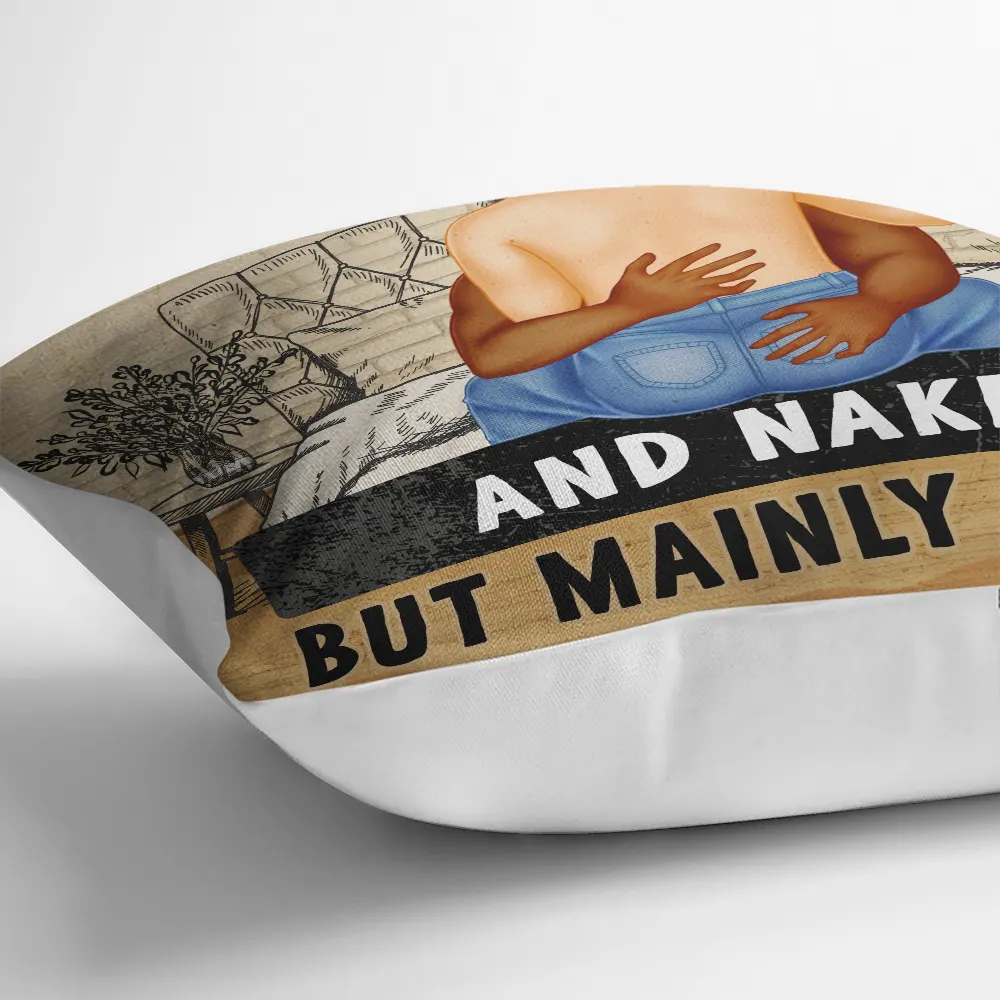 Couple I Just Want You To Be Happy - Personalized Pillow - Image 3