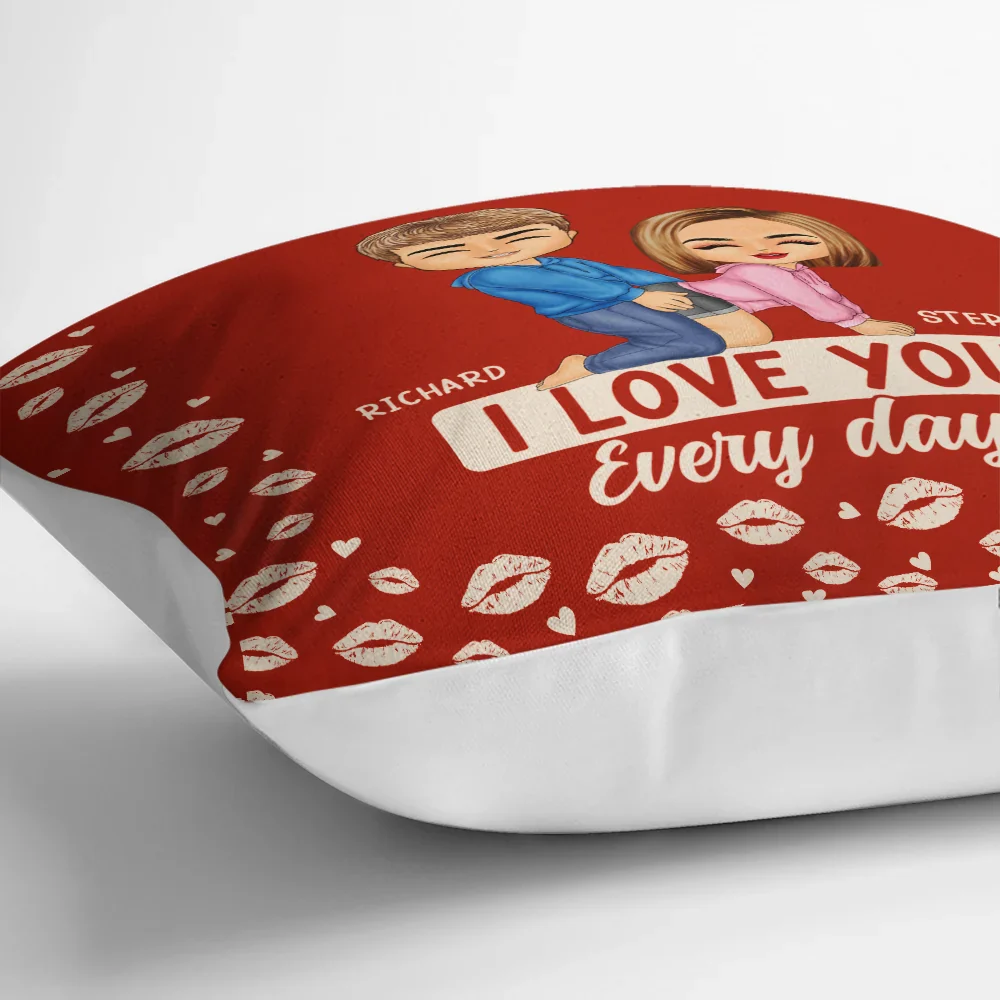 Couple I Love You Every Day - Personalized Pillow - Image 3