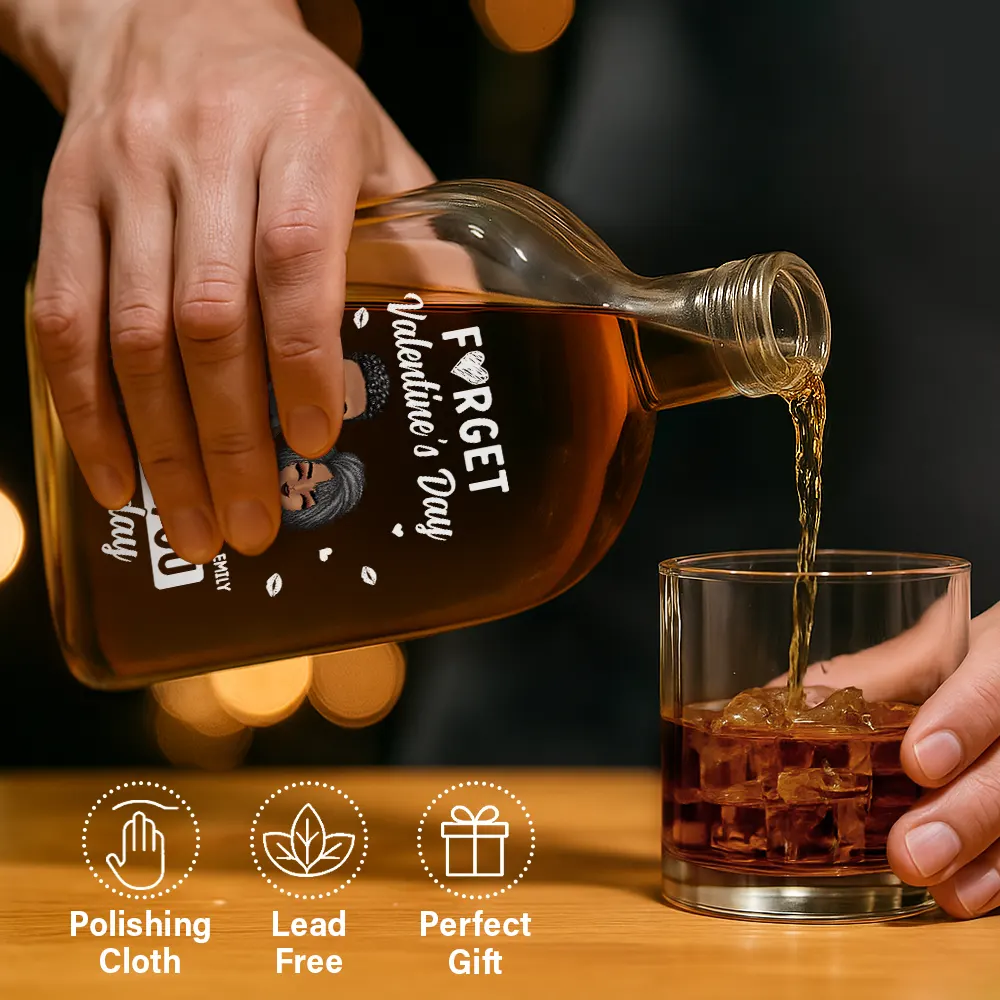 Couple I Love You Every Day - Personalized Whiskey Bottle - Image 6