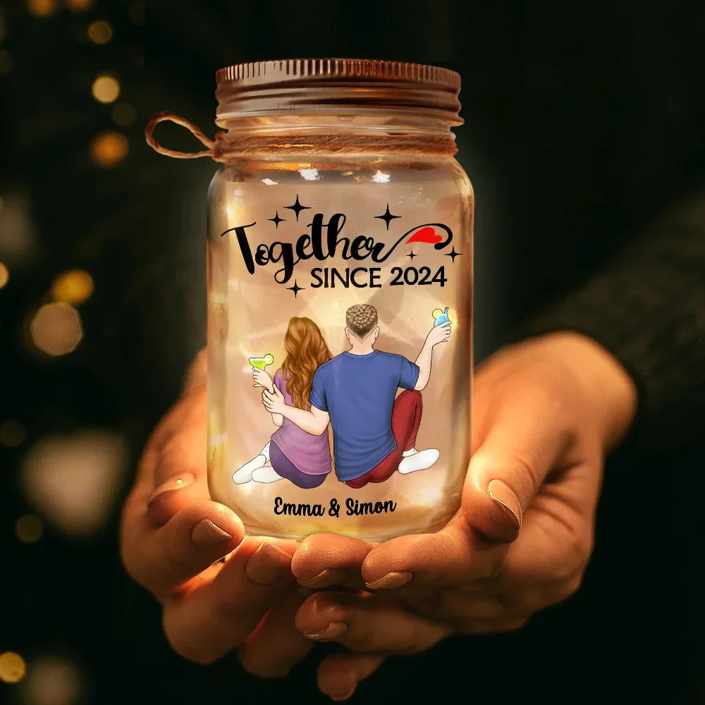 Couple I'll Choose You - Personalized Mason Jar Light - Image 3