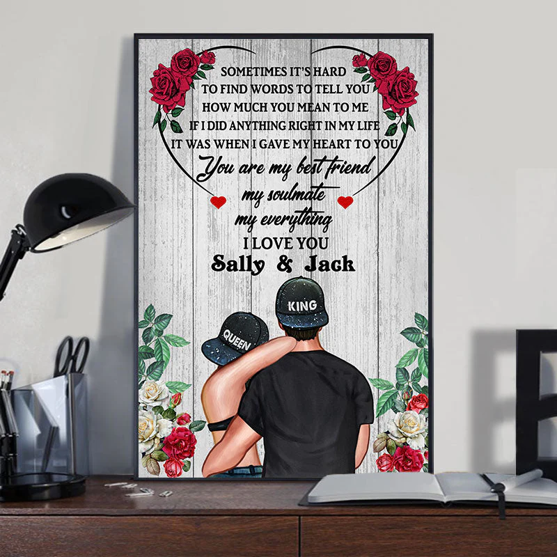 Couple King Queen How Much You Mean To Me Personalized Custom Poster - Image 2