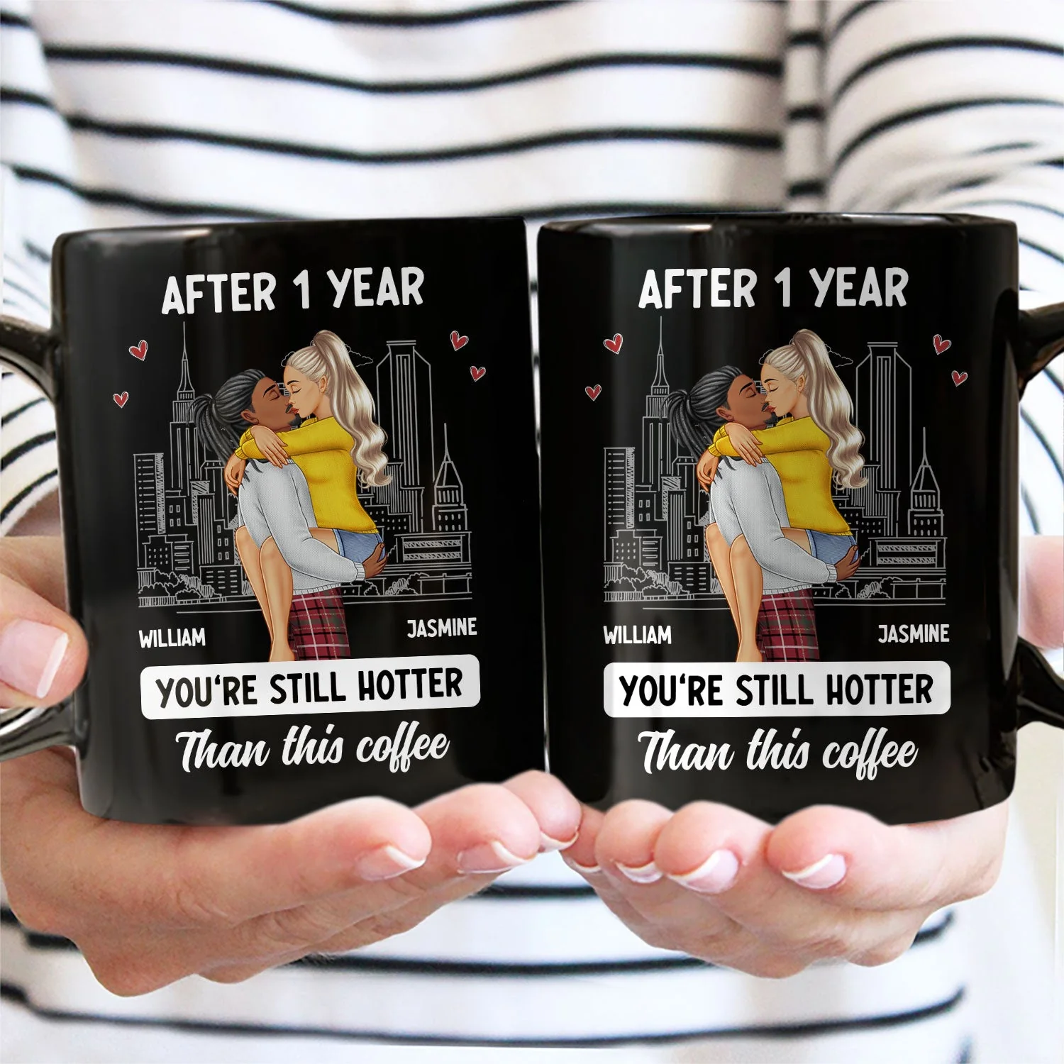 Couple Kissing After Years Hotter Than This Coffee - Gift For Couples - Personalized Mug - Image 4