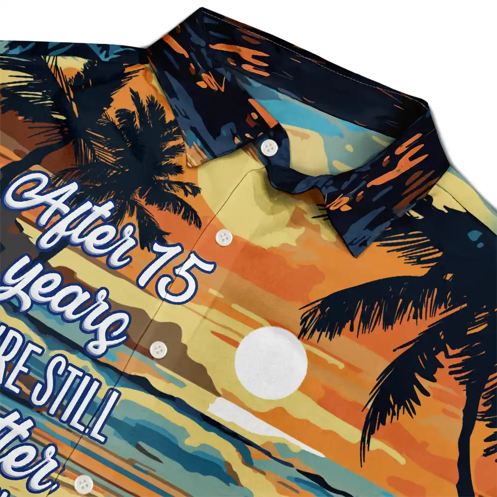 Couple Kissing After Years Hotter Than This Summer - Personalized Hawaiian Shirt - Image 4