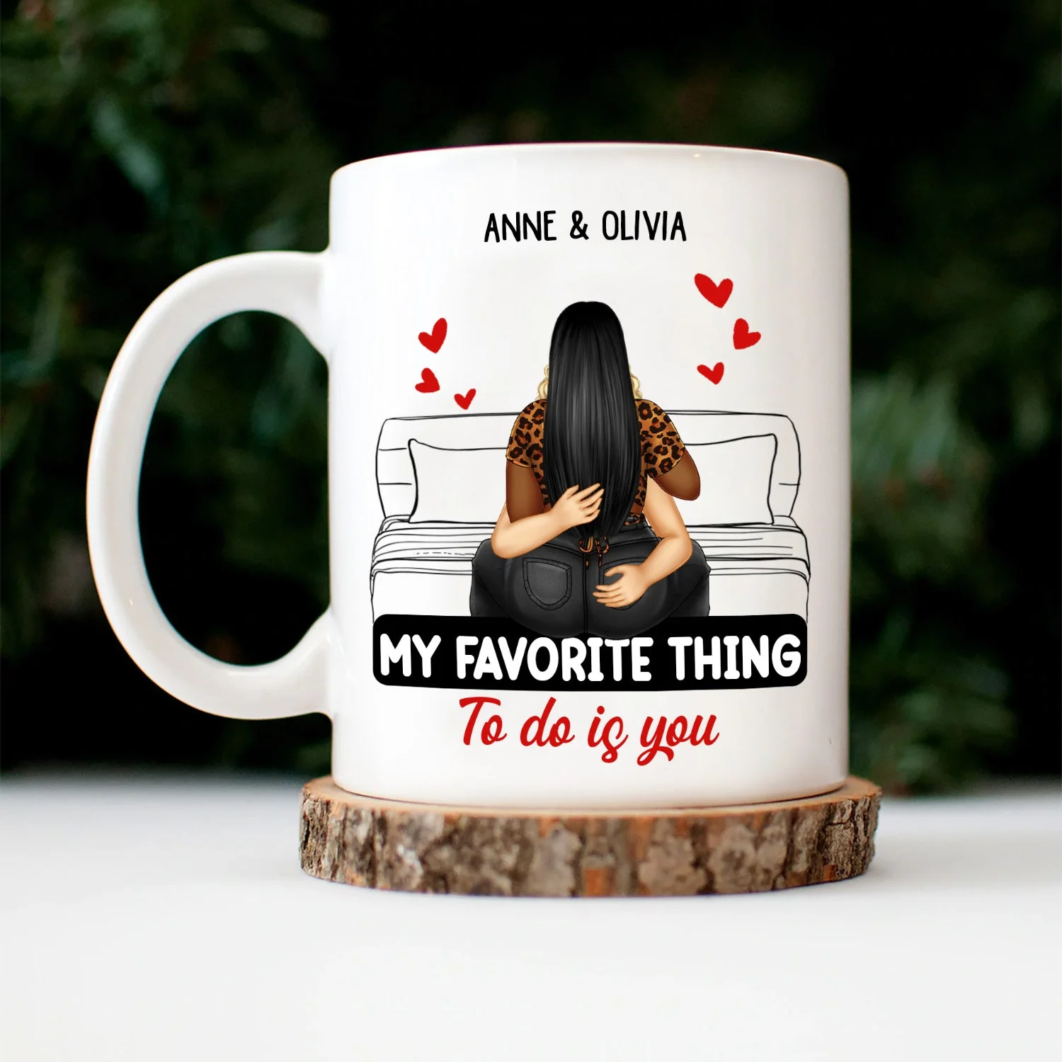 Couple Kissing My Favorite Thing To Do Is You - Gift For Couples - Personalized Mug - Image 5