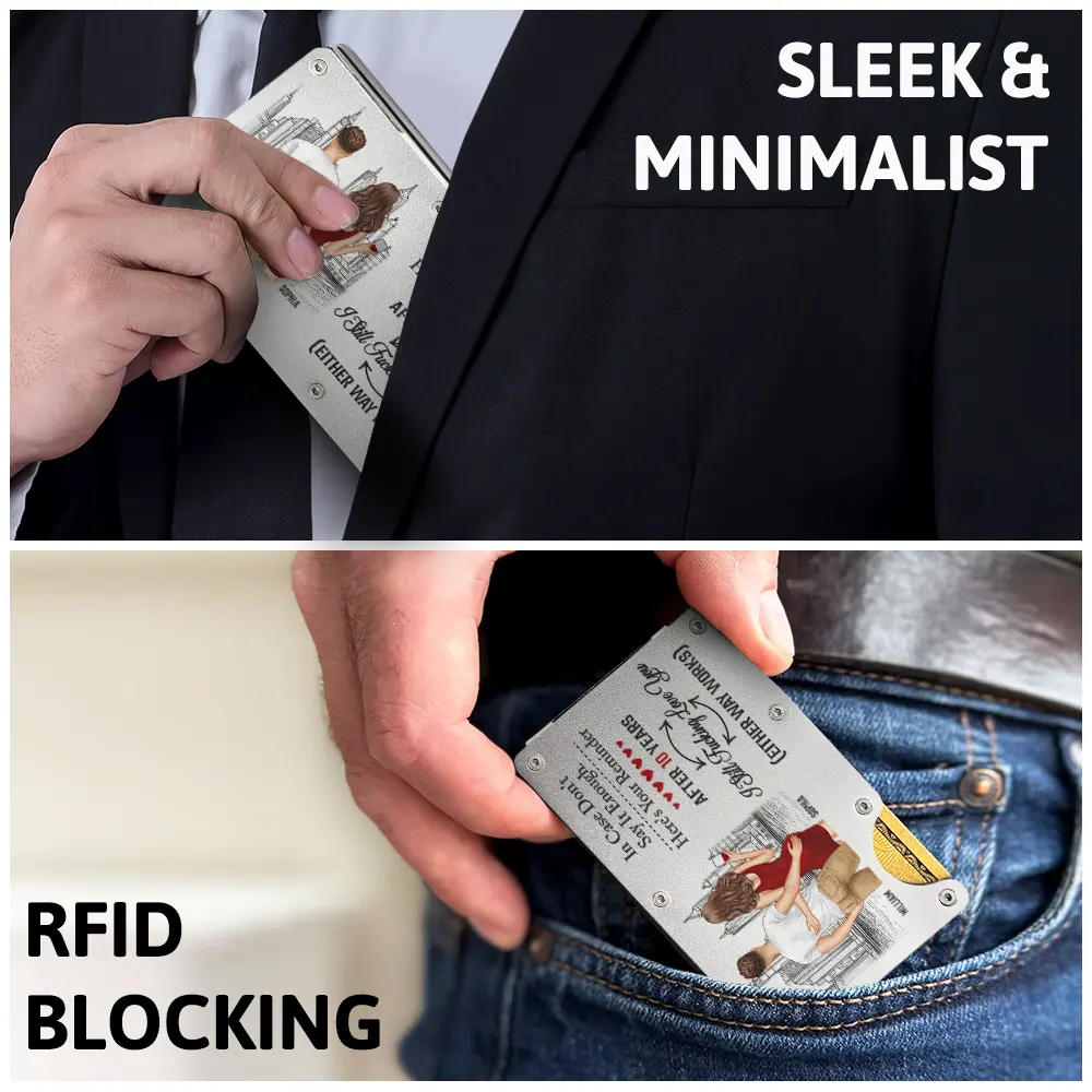 Couple Little Reminder After Year I Still Love You - Personalized Card Wallet With Money Clip - Image 3
