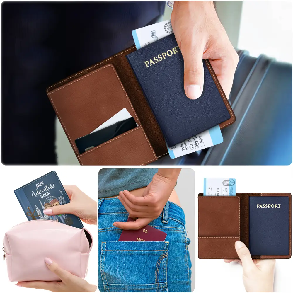 Couple Our Adventure Book - Personalized Passport Cover, Passport Holder - Image 5