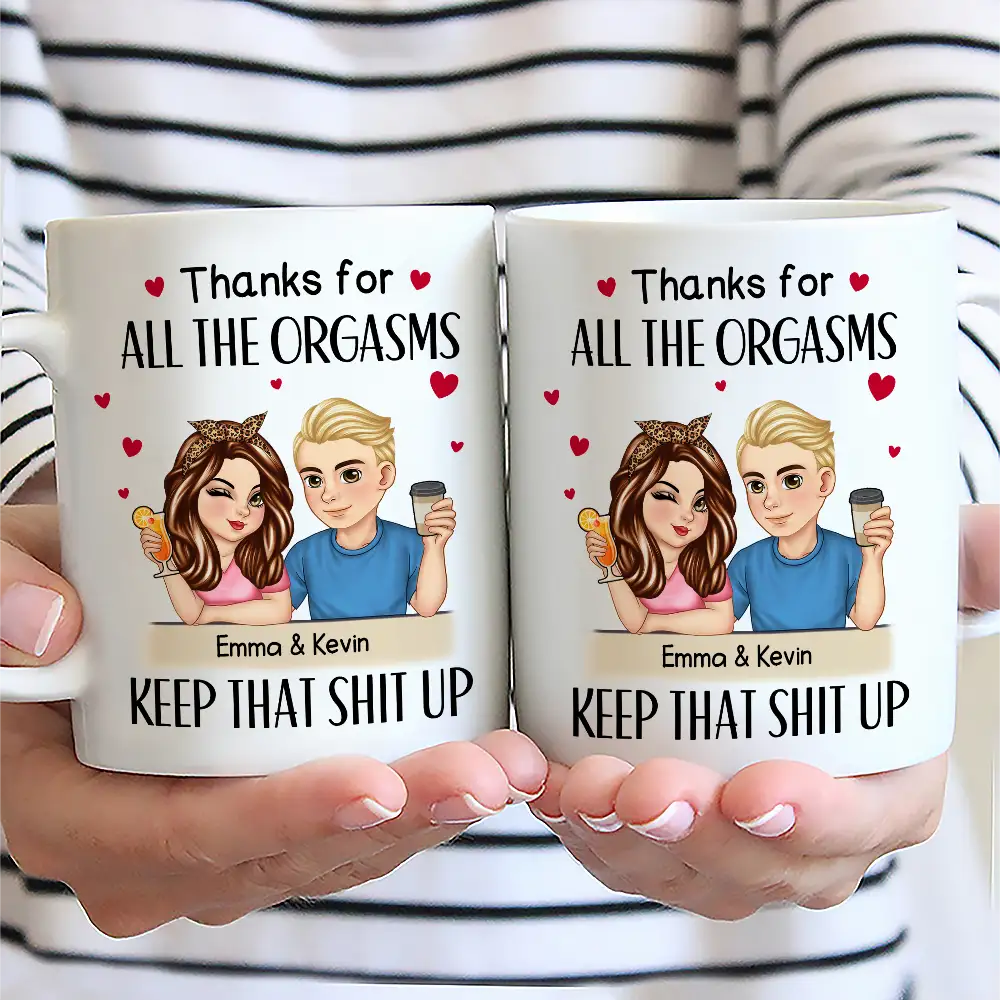Couple Thanks For All The Orgasms - Personalized Mug - Image 2