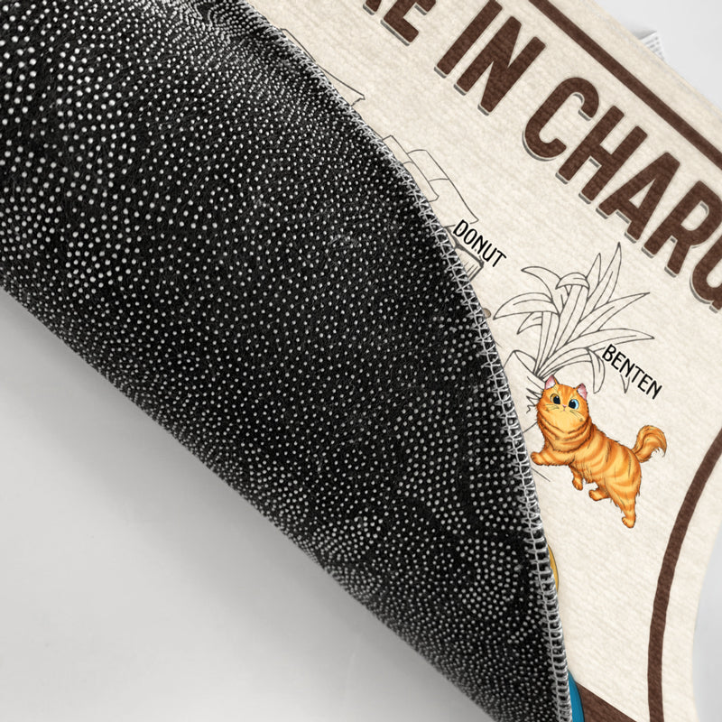 Couple The Cats Are In Charge - Gift For Cat Mom & Cat Dad - Personalized Custom Doormat - Image 3