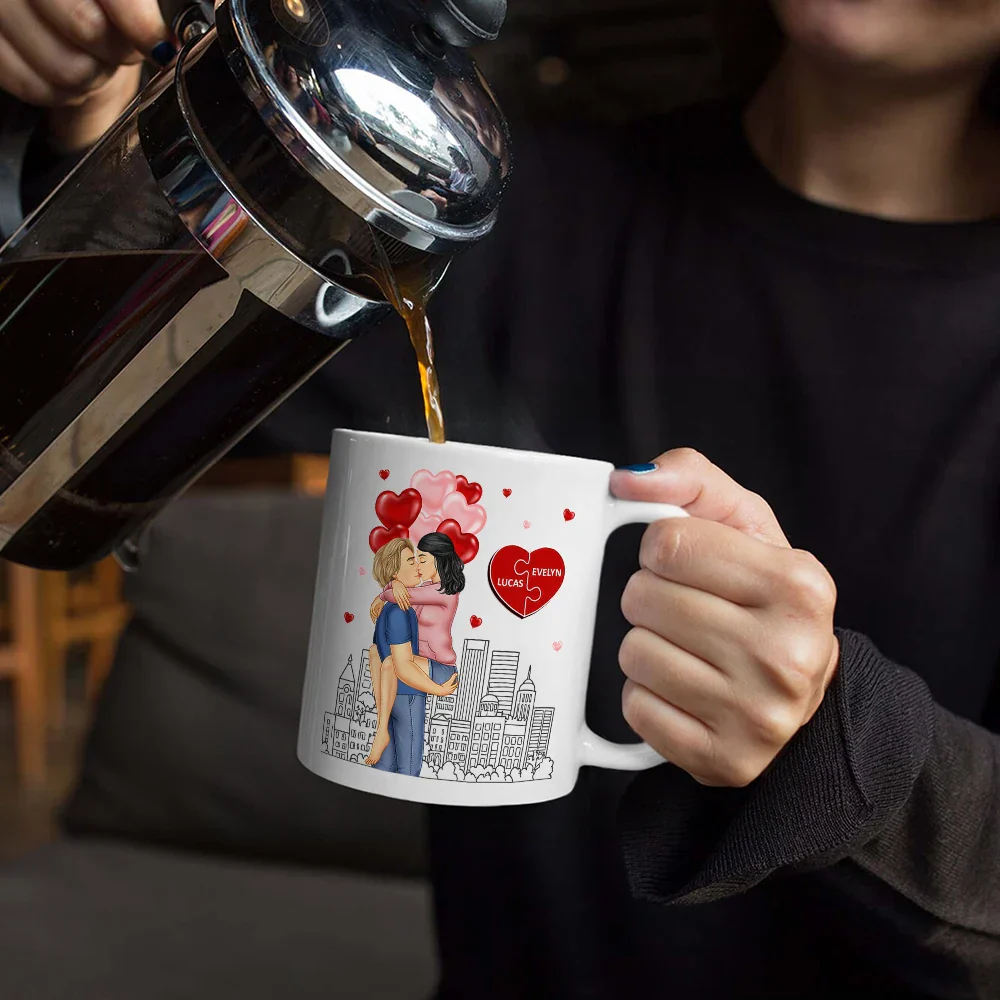 Couple The Day Our Journey Began - Personalized Mug - Image 5