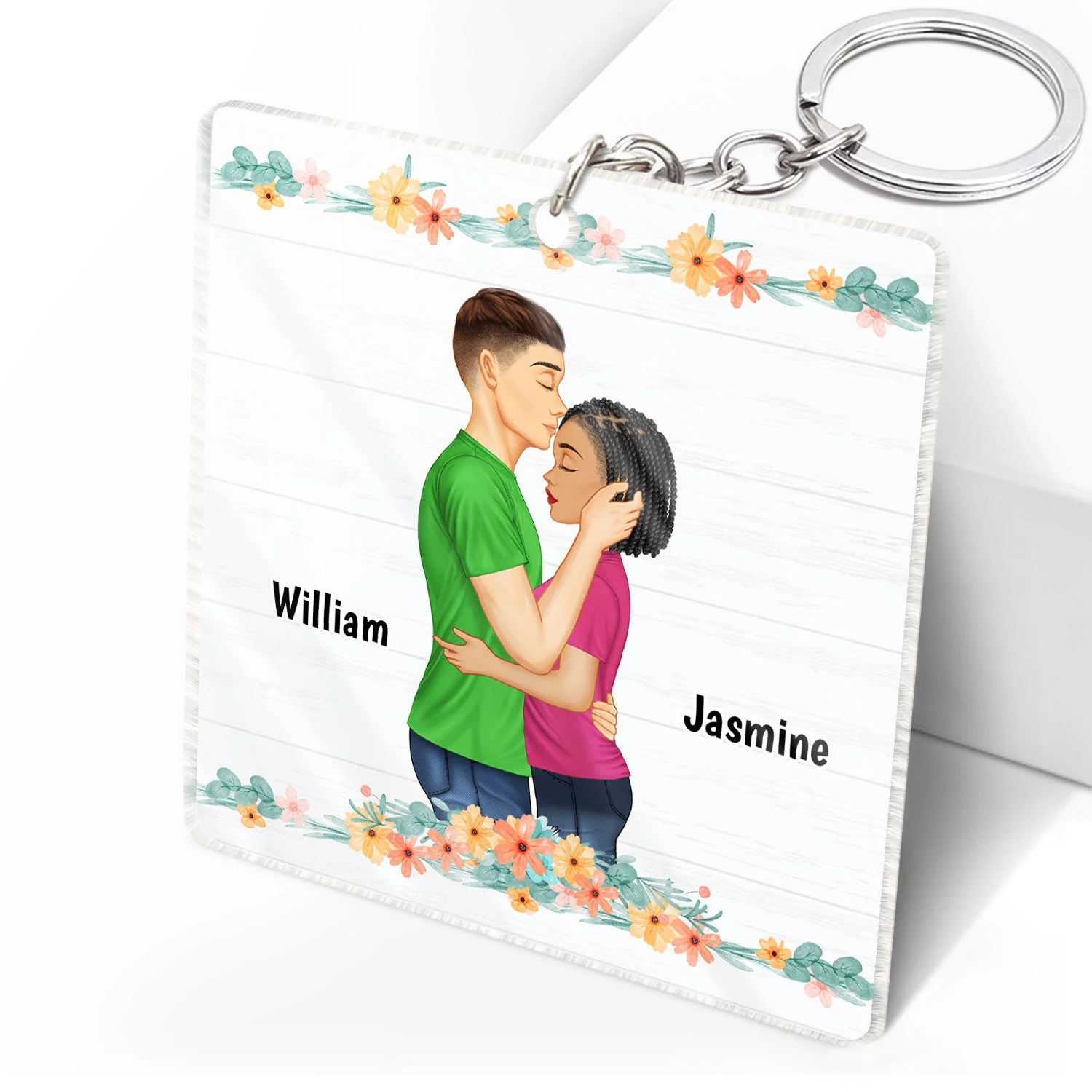 Couple You Are By Far My Favorite - Gift For Online Dating Couple - Personalized Acrylic Keychain - Image 2