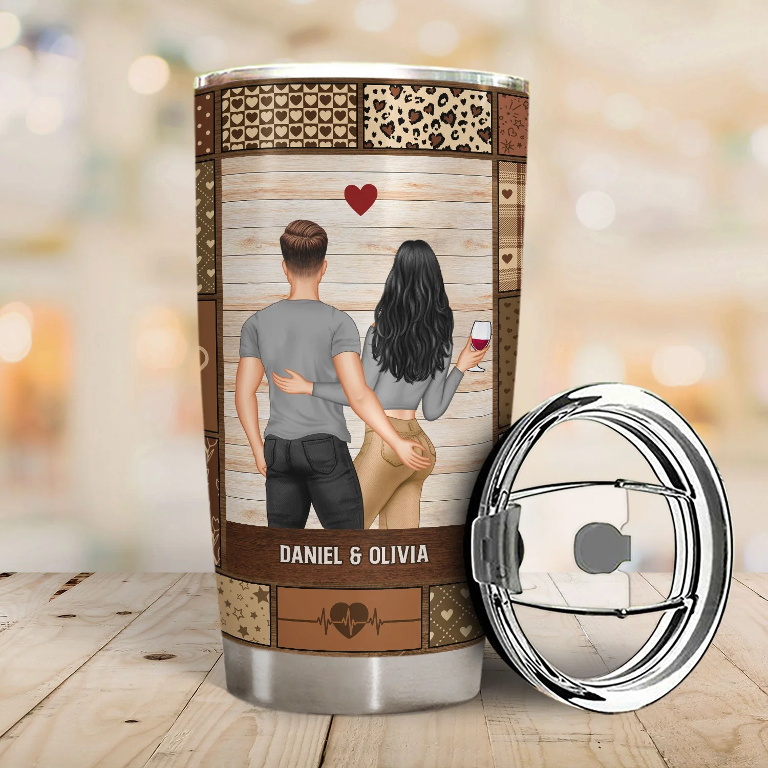 Couple You Are My Love You Are My Life - Gift For Couples - Personalized Tumbler - Image 2