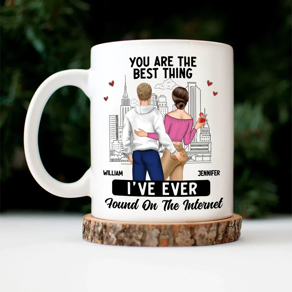 Couple You Are The Best Thing I Have Found Online - Gift For Couples - Personalized Mug - Image 5