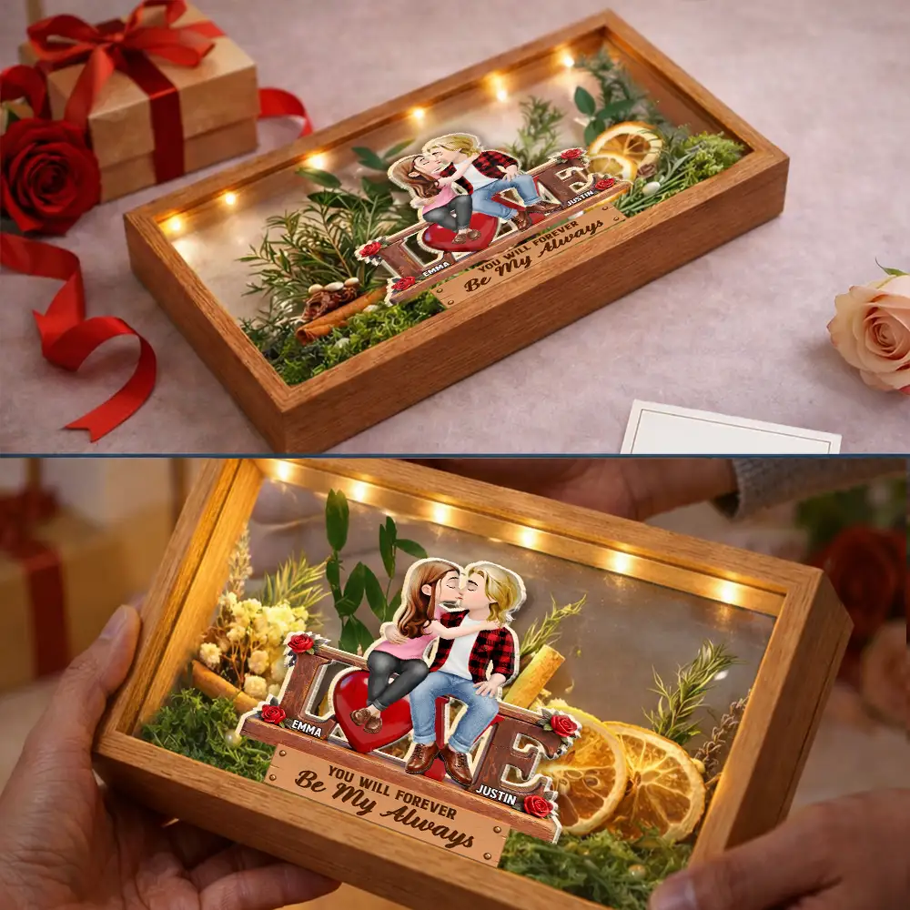 Couple You & Me We Got This - Personalized Flower Light Box - Image 6