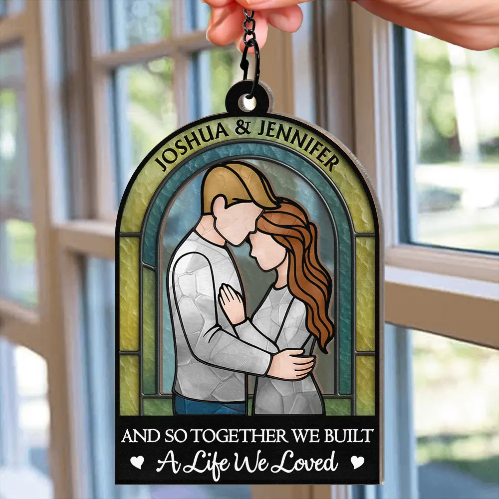 Couple You & Me We Got This - Personalized Window Hanging Suncatcher Ornament - Image 2