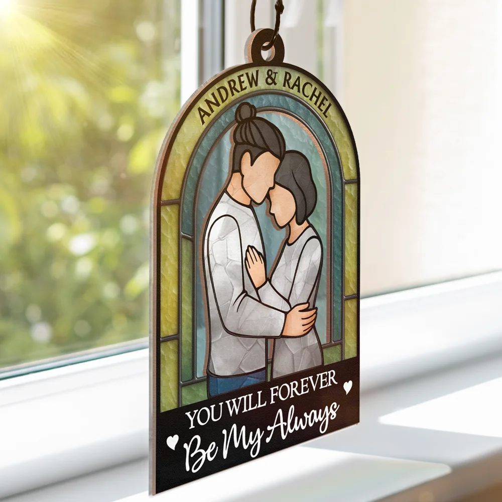 Couple You & Me We Got This - Personalized Window Hanging Suncatcher Ornament - Image 3