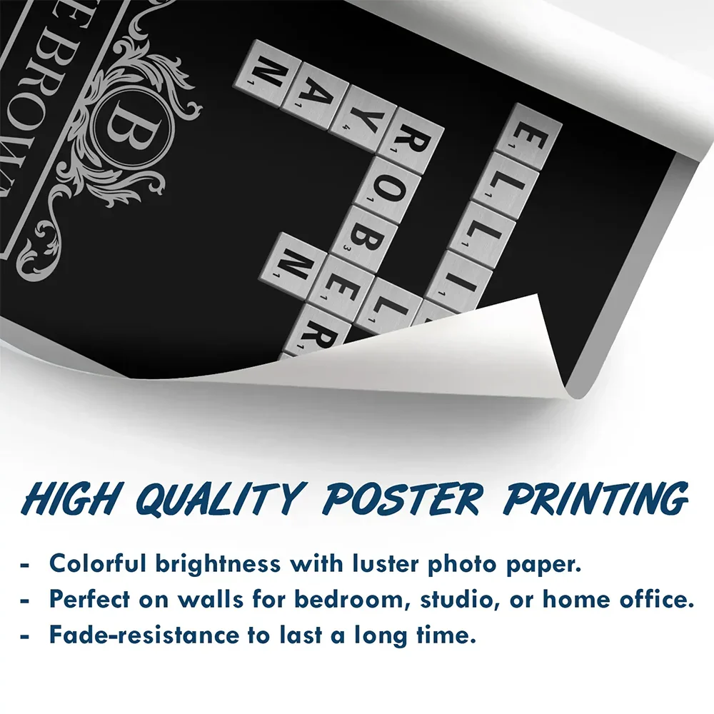Crossword Family Art - Personalized Poster - Image 6