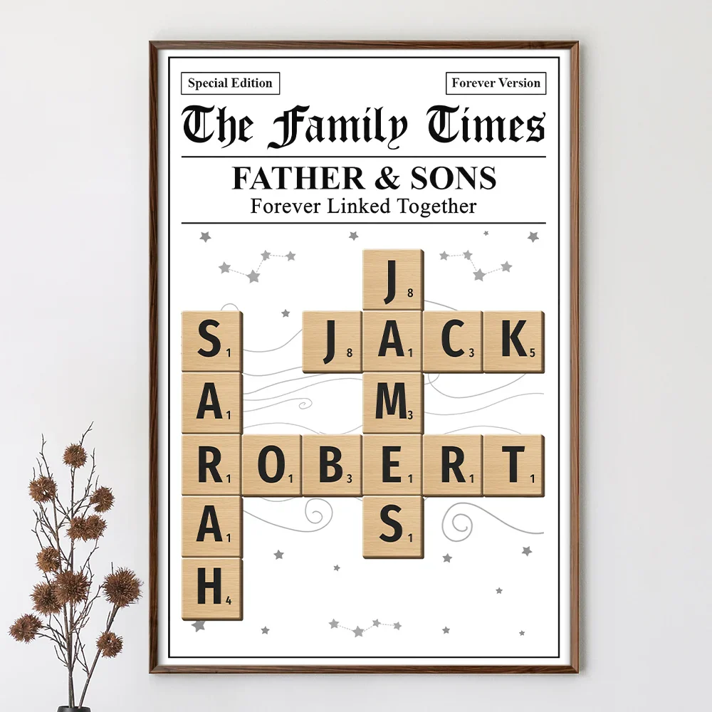 Crossword The Family Times - Personalized Poster - Image 3