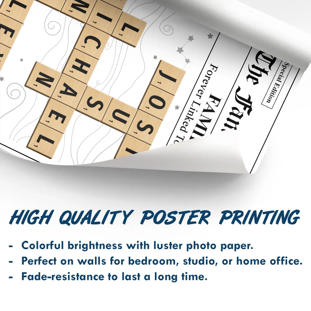 Crossword The Family Times - Personalized Poster - Image 5