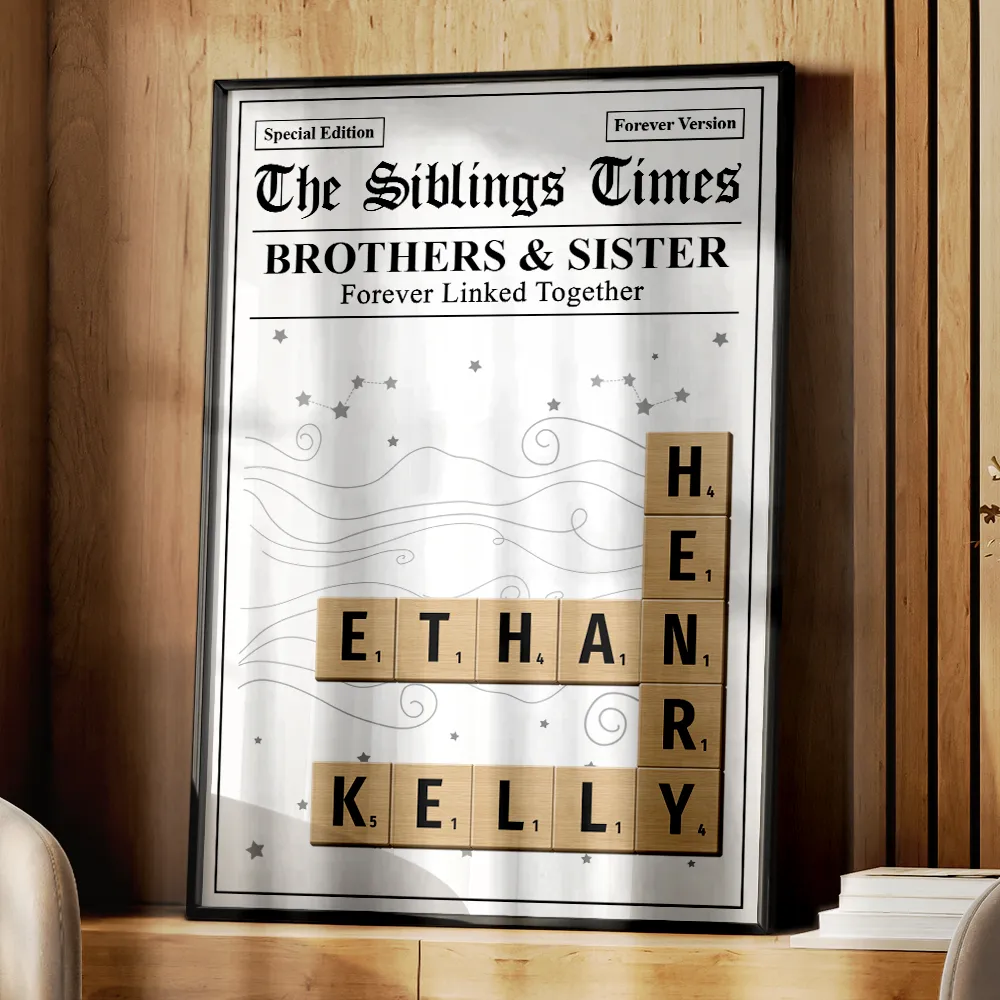 Crossword The Siblings Times - Personalized Poster - Image 5