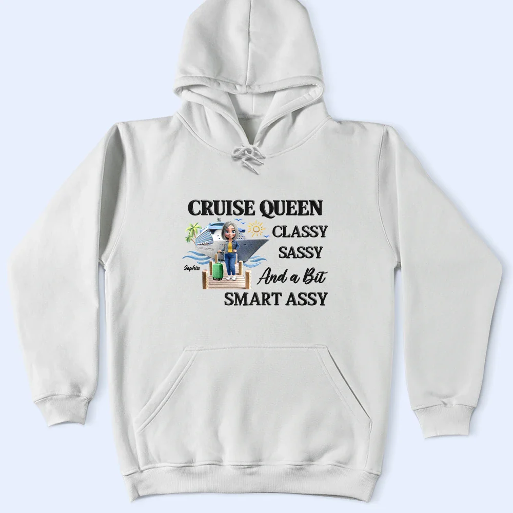 Cruise Queen Classy Sassy - Personalized T Shirt - Image 4