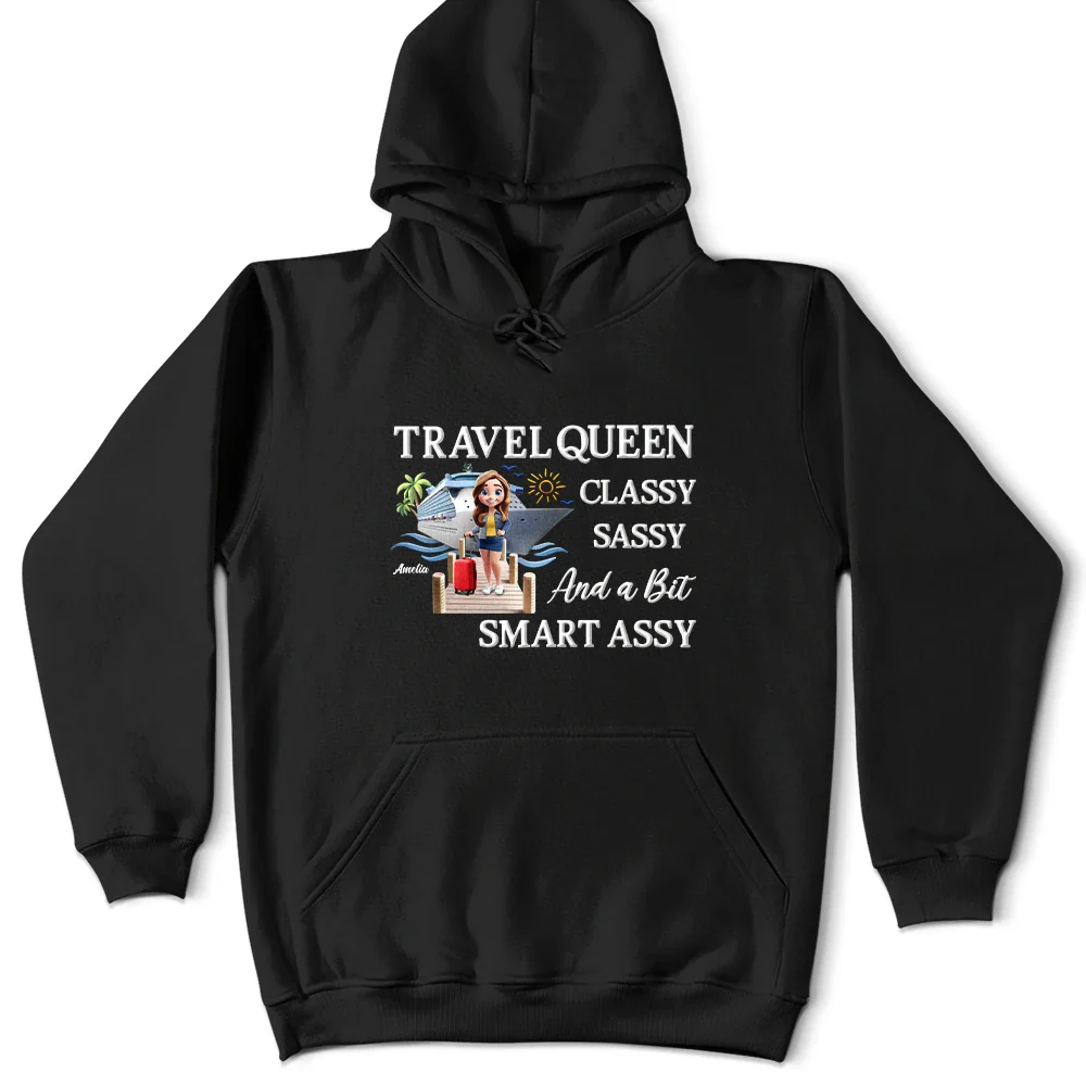 Cruise Queen Classy Sassy - Personalized T Shirt - Image 5
