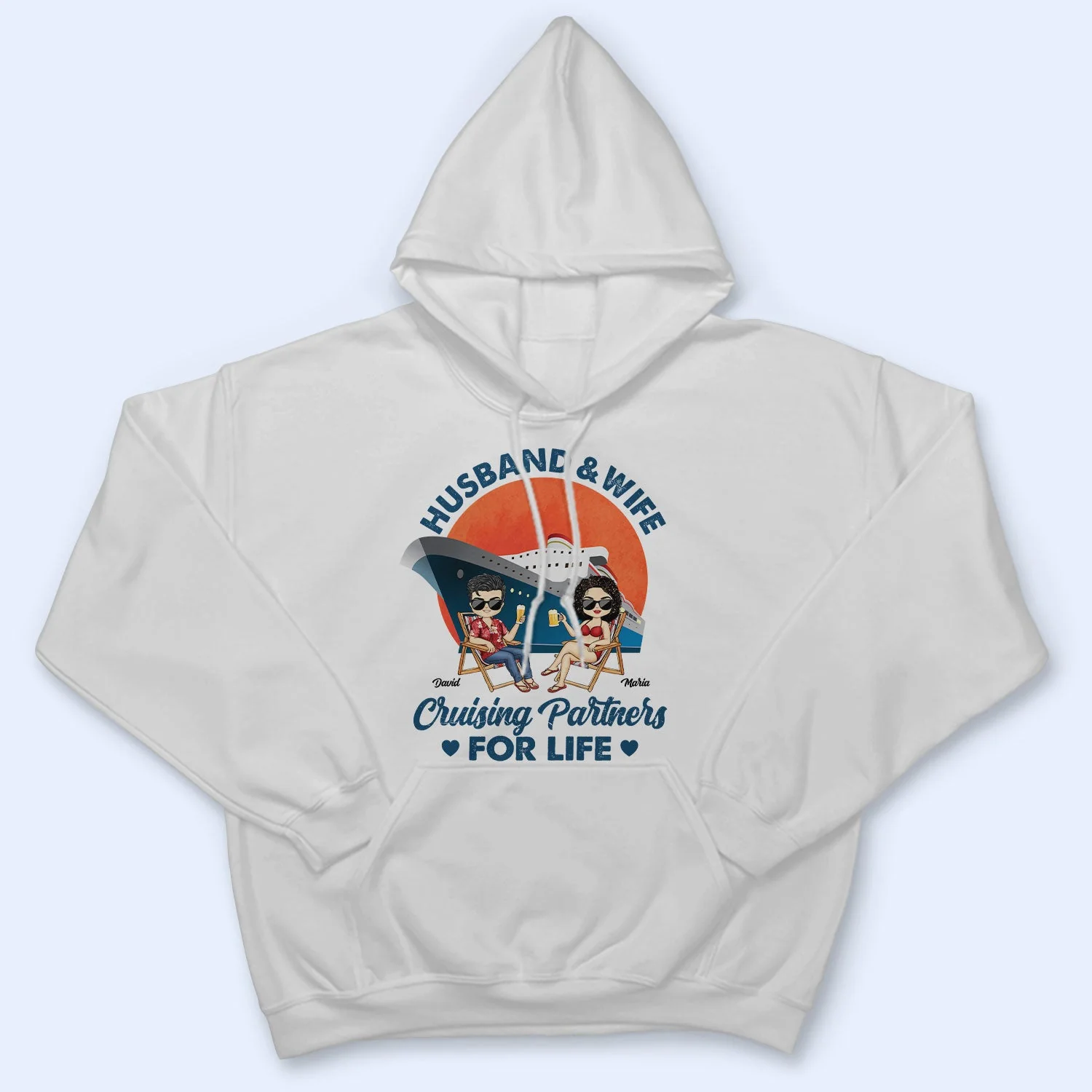 Cruising Partners For Life - Gift For Lake Beach Lovers, Travelers - Personalized T Shirt - Image 4