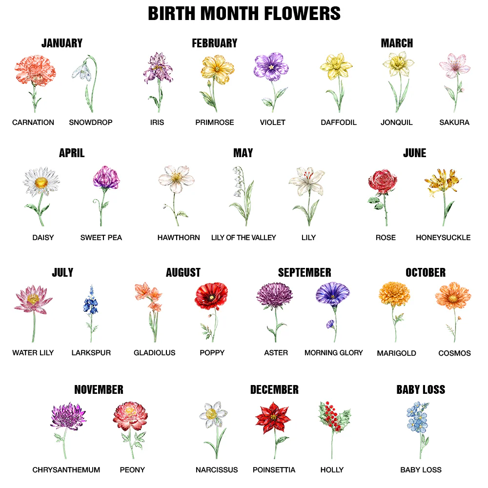 Crystal Effect Birth Flower Grandkids Make Life More Grand - Personalized Clear Phone Case - Image 8